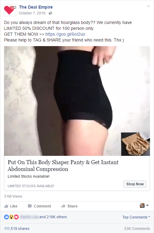 Body Shaper Panties