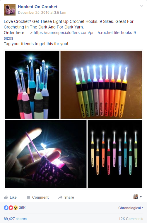 Light Up Crochet Hooks