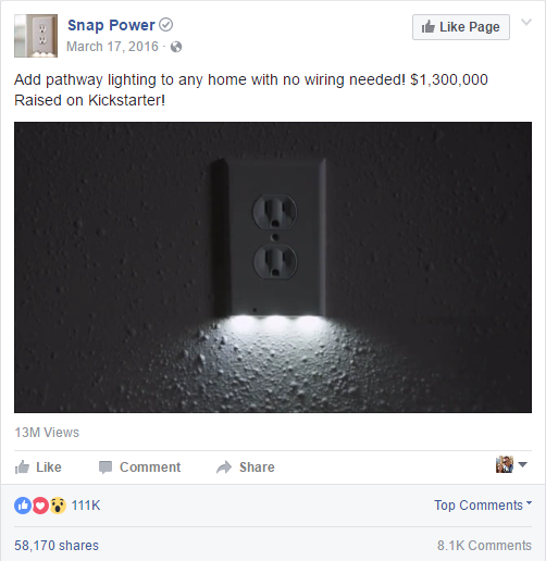 Snap Power Outlet Lighting