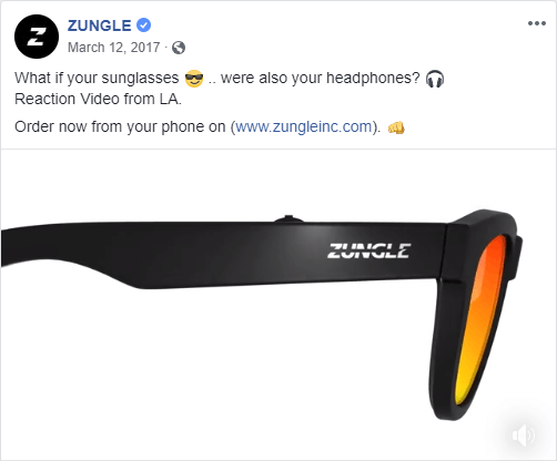 Zungle Sunglasses Ad